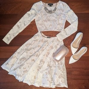 Marciano Lace Crop and Skirt 2 Piece Set
